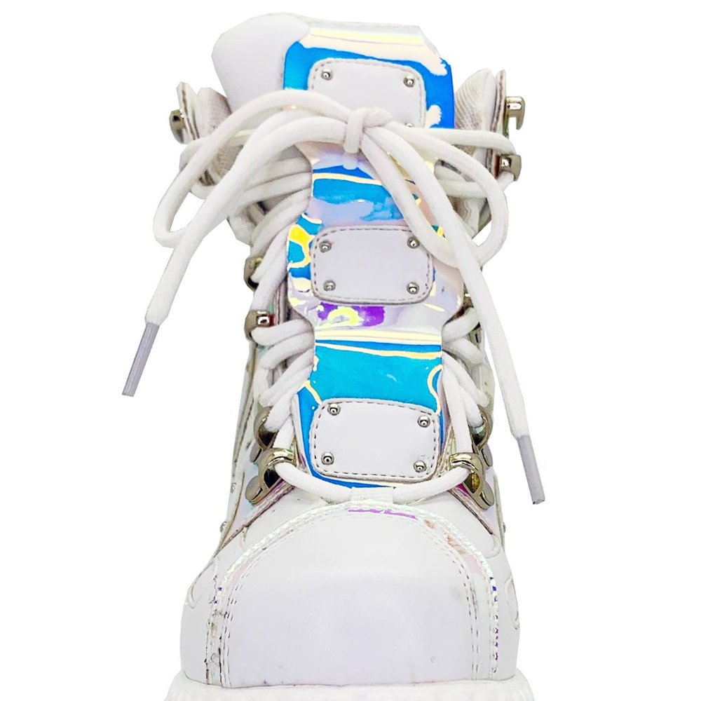NEW Anthony Wang X LASR Exclusive Mangosteen 05 Digital Dream Platform Wedges - Picture 4 of 6